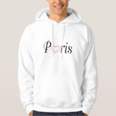 Love Paris Typografie Hoodie (Voorkant)