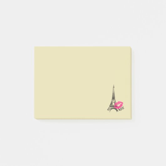 Love Paris with Eiffel Tower Illustration Post-it® Notes (Voorkant)