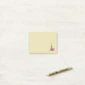 Love Paris with Eiffel Tower Illustration Post-it® Notes (Op bureau)