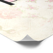 Love Paris with Eiffel Tower on  Pattern Poster (Hoek)