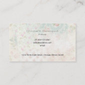 Love Paris with Eiffel Tower on  Pattern Visitekaartje (Achterkant)