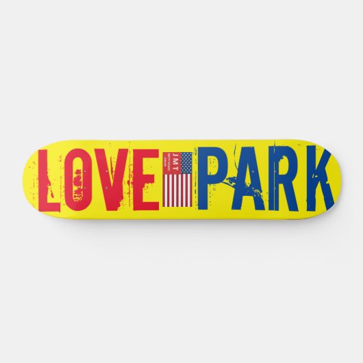LOVE PARK Skateboard, 7¾" Deck Persoonlijk Skateboard (Horizontaal)