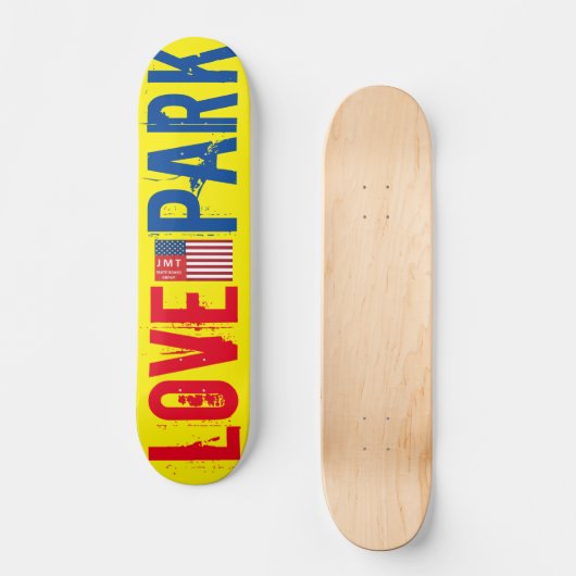 LOVE PARK Skateboard, 7¾" Deck Persoonlijk Skateboard (Voorkant)