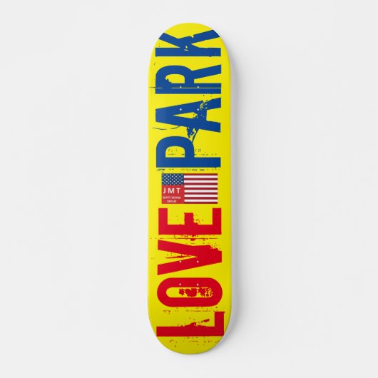 LOVE PARK Skateboard, 7¾" Deck Persoonlijk Skateboard (Voorkant)