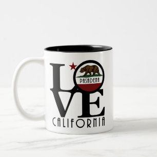 LOVE Pasadena California 11oz Tweekleurige Koffiemok