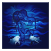 Love, Passion act - pair with Dolphin pair Foto Afdruk (Voorkant)