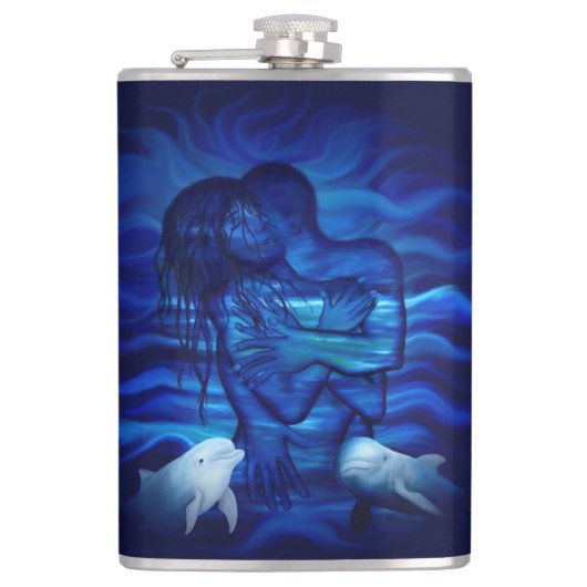 Love, Passion act - pair with Dolphin pair Heupfles (Voorkant)