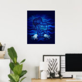 Love, Passion act - pair with Dolphin pair Poster (Thuiskantoor)