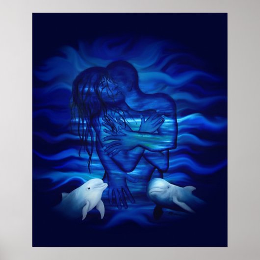 Love, Passion act - pair with Dolphin pair Poster (Voorkant)