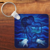 Love, Passion act - pair with Dolphin pair Sleutelhanger (Voorkant)