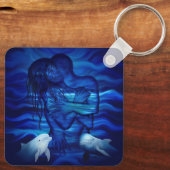 Love, Passion act - pair with Dolphin pair Sleutelhanger (Achterkant)