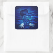 Love, Passion act - pair with Dolphin pair Vierkante Sticker (Tas)