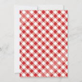 Love & Pasta Heart Verloving Uitnodiging (Achterkant)