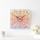 Love PASTEL COLORS  by Masanser Vierkante Klok (Huis)
