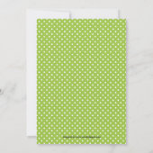 LOVE Pastelgroene Stippen - Geboorteaankondiging Aankondiging (Achterkant)