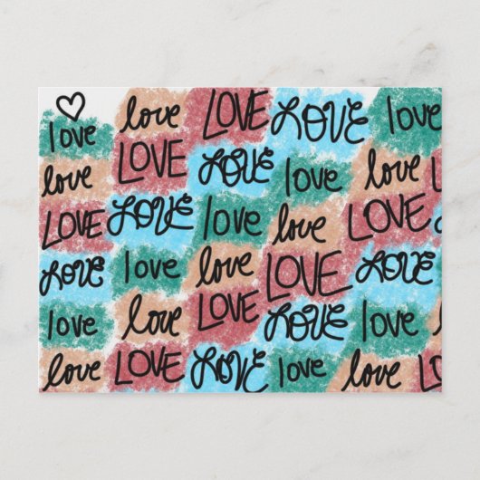 Love Patchwork Briefkaart (Voorkant)