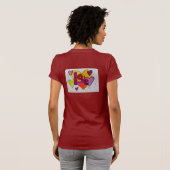Love Patchwork Hearts Glitter Inspirerend Shirten T-shirt (Achterkant volledig)