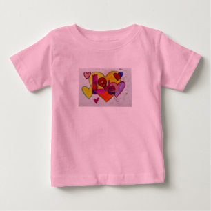 Love Patchwork Hecht Glitter Word Art Shirten