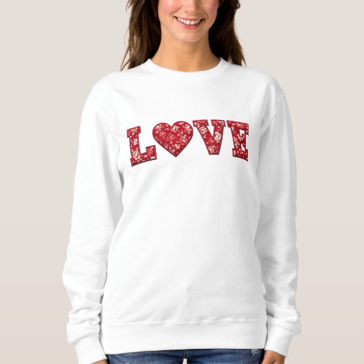 LOVE Patchwork Sweatshirt (Voorkant)