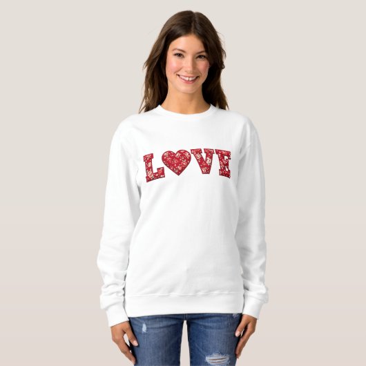 LOVE Patchwork Trui (Voorkant volledig)