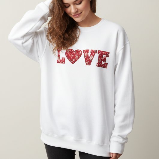 LOVE Patchwork Trui