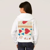 Love Path Meisjes Fleece Trui met Kap (Achterkant volledig)