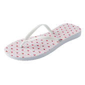 Love Patroon Flip Flops - Rode Omlijning (Schuin)