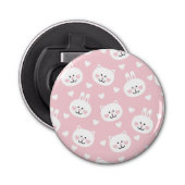 Love Pattern 2 Button Flesopener (Voorkant)