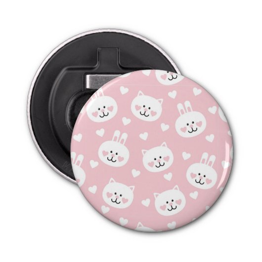 Love Pattern 2 Button Flesopener (Voorkant)