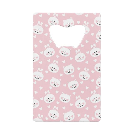 Love Pattern 2 Creditkaart Flessenopener (Voorkant)