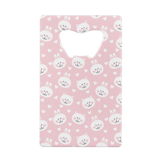 Love Pattern 2 Creditkaart Flessenopener (Achterkant)