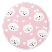 Love Pattern 2 Keramische Knop (Voorkant)