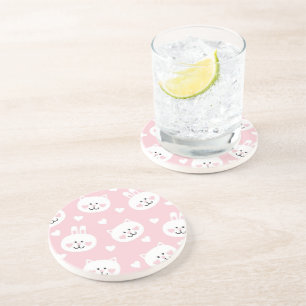 Love Pattern 2 Zandsteen Onderzetter