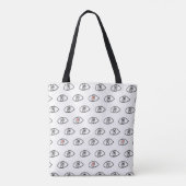 Love pattern bag tote bag (Achterkant)
