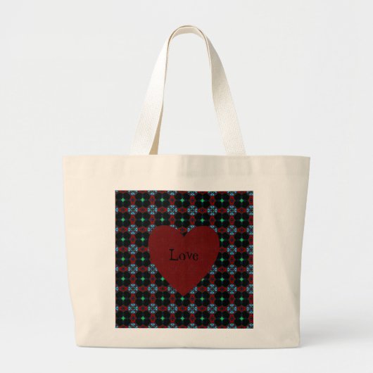 Love Pattern Jumbo Tas (Voorkant)