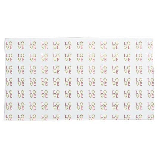 Love Pattern Kussensloop (Voorkant-Rechts)