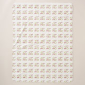 Love Pattern Sherpa Deken (Voorkant)