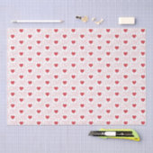 Love Pattern Tissue Paper - Rood overzicht Tissuepapier (Craft)