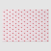 Love Pattern Tissue Paper - Rood overzicht Tissuepapier (Voorkant)