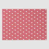 Love Pattern Tissue Paper - White Outline Tissuepapier (Voorkant)