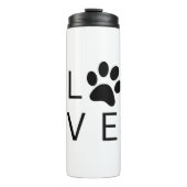 Love Paw Black Thermosbeker (Voorkant)