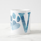 Love Paw Blue Grote Koffiekop (Voorkant)