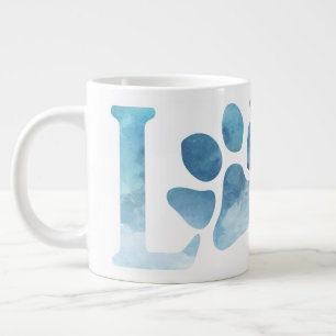 Love Paw Blue Grote Koffiekop