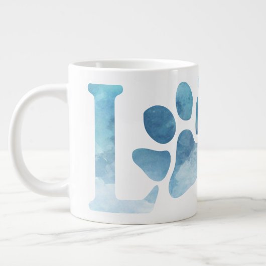 Love Paw Blue Grote Koffiekop (Links)