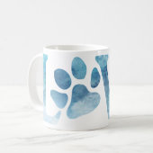 Love Paw Blue Koffiemok (Voorkant links)