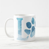 Love Paw Blue Koffiemok (Links)