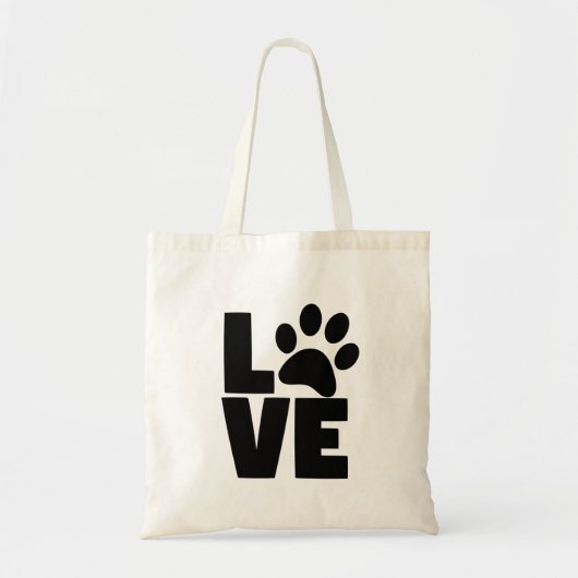 Love Paw Custom Tote Bag (Voorkant)