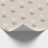 Love Paw Logo Kerst inpakpapier (Hoek)