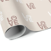 Love Paw Logo Kerst inpakpapier (Rol Hoek)