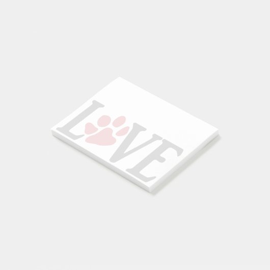 Love Paw Post-it® Notes (Schuin)